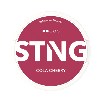 STNG Cola Cherry Medium can, front