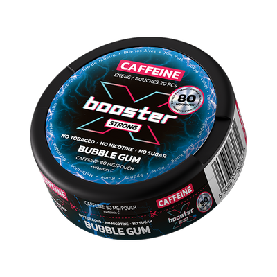 X-BOOSTER Bubble Gum Koffein can, front