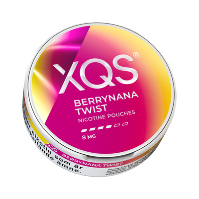 XQS Berrynana Twist 8mg can, low view