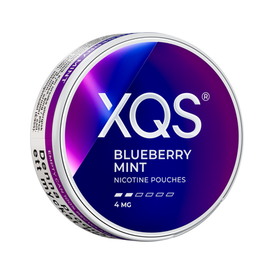 XQS Blueberry Mint 4mg can, right side