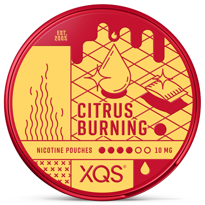 XQS Citrus Burning 10 mg, dosa framifrån
