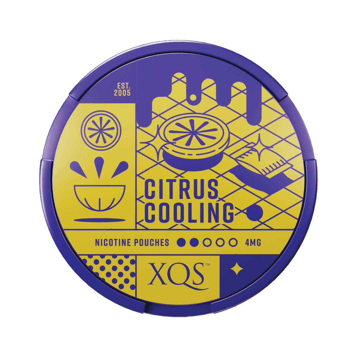 XQS Citrus Cooling Light can, front