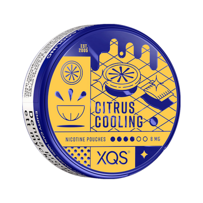 XQS Citrus Cooling Strong can, front