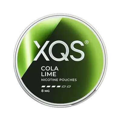 XQS Cola Lime Slim Strong can, front