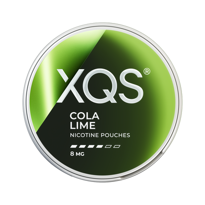 XQS Cola Lime 8mg can, front