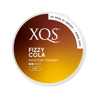 XQS Fizzy Cola Slim can, front
