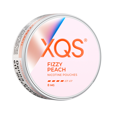 XQS Fizzy Peach 8mg can, right side