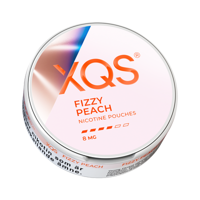 XQS Fizzy Peach 8mg can, low view