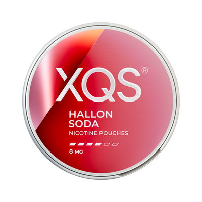 XQS Hallonsoda 8mg can, front