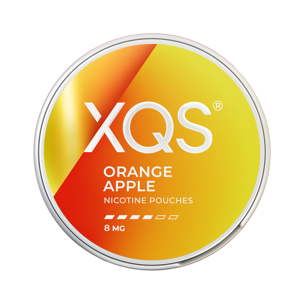 XQS Orange Apple 8mg can, front