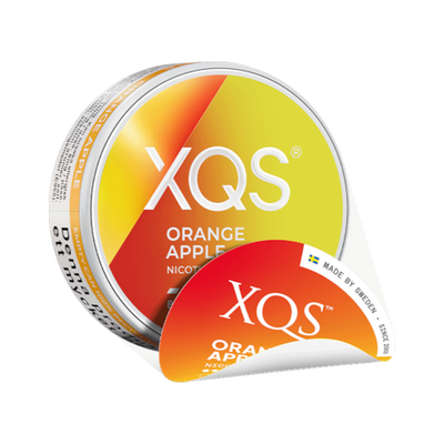 XQS Orange Apple Slim Strong can, front