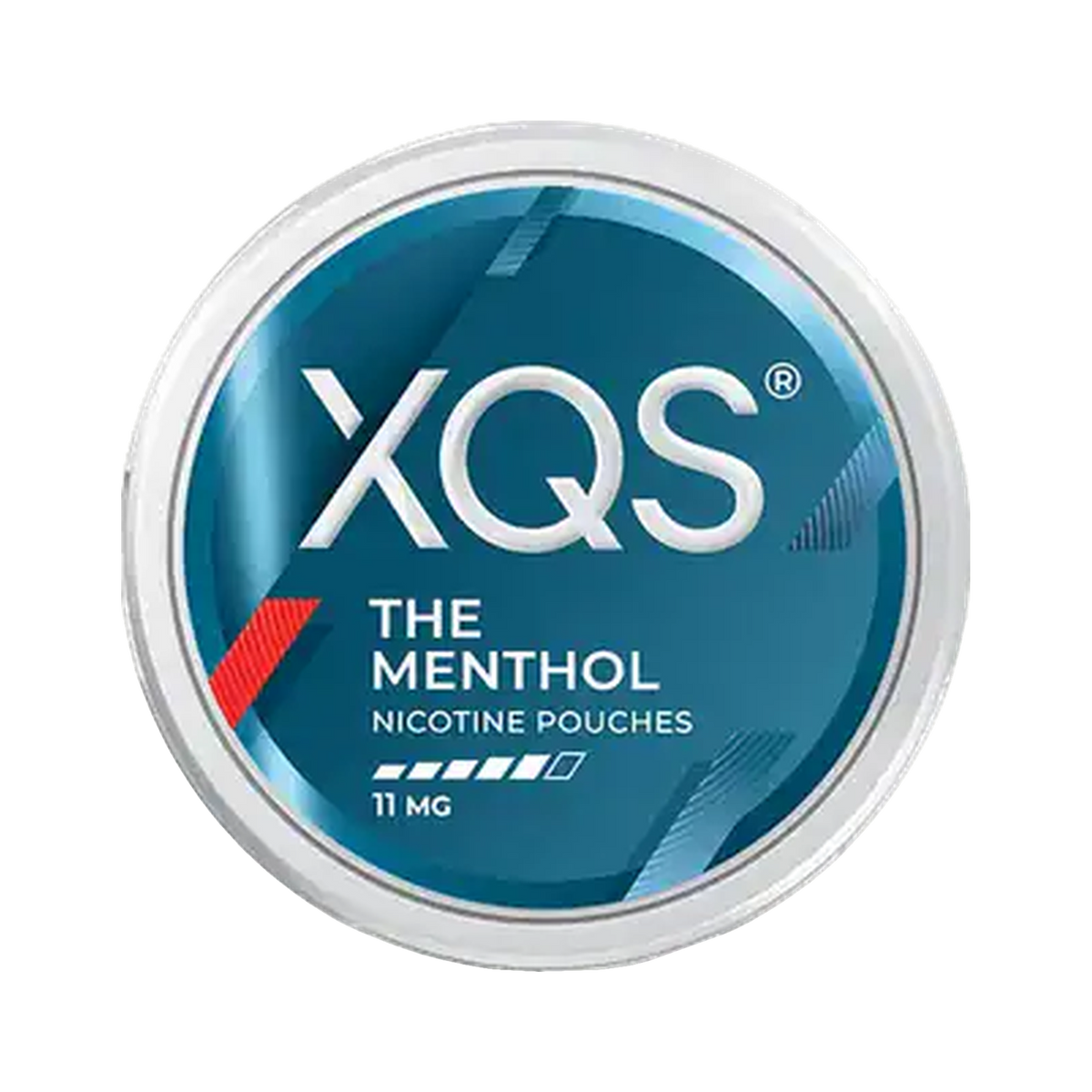 XQS The Menthol 11 mg can, front
