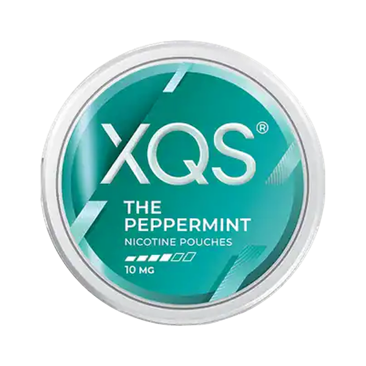 XQS The Peppermint 10 mg can, front