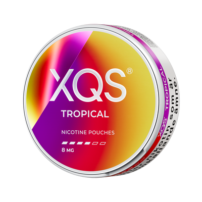 XQS Tropical 8mg can, left side