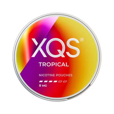 XQS Tropical 8mg can, front