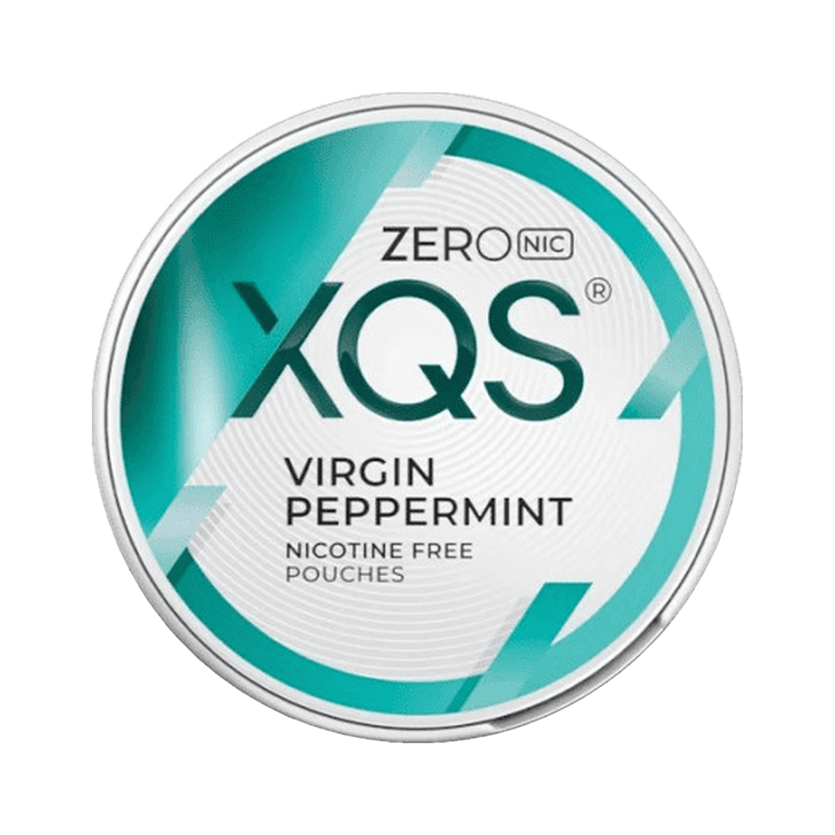 XQS Virgin Peppermint Zero Nic can, front