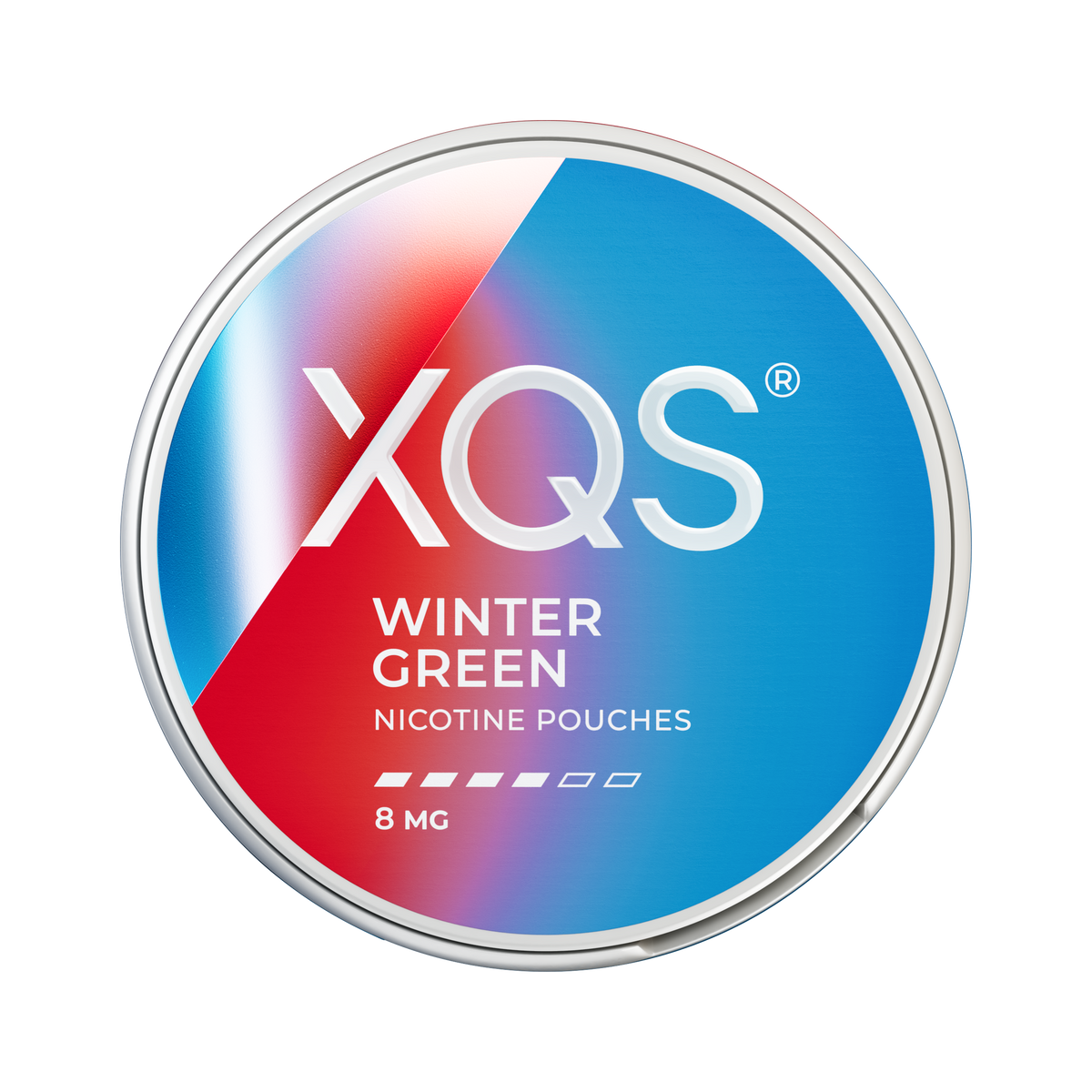 XQS Wintergreen 8mg can, front