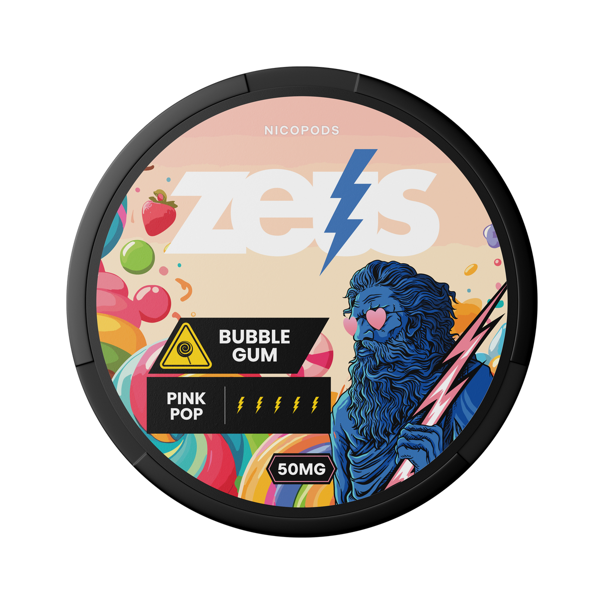 ZEUS Bubblegum Extra Strong can, front
