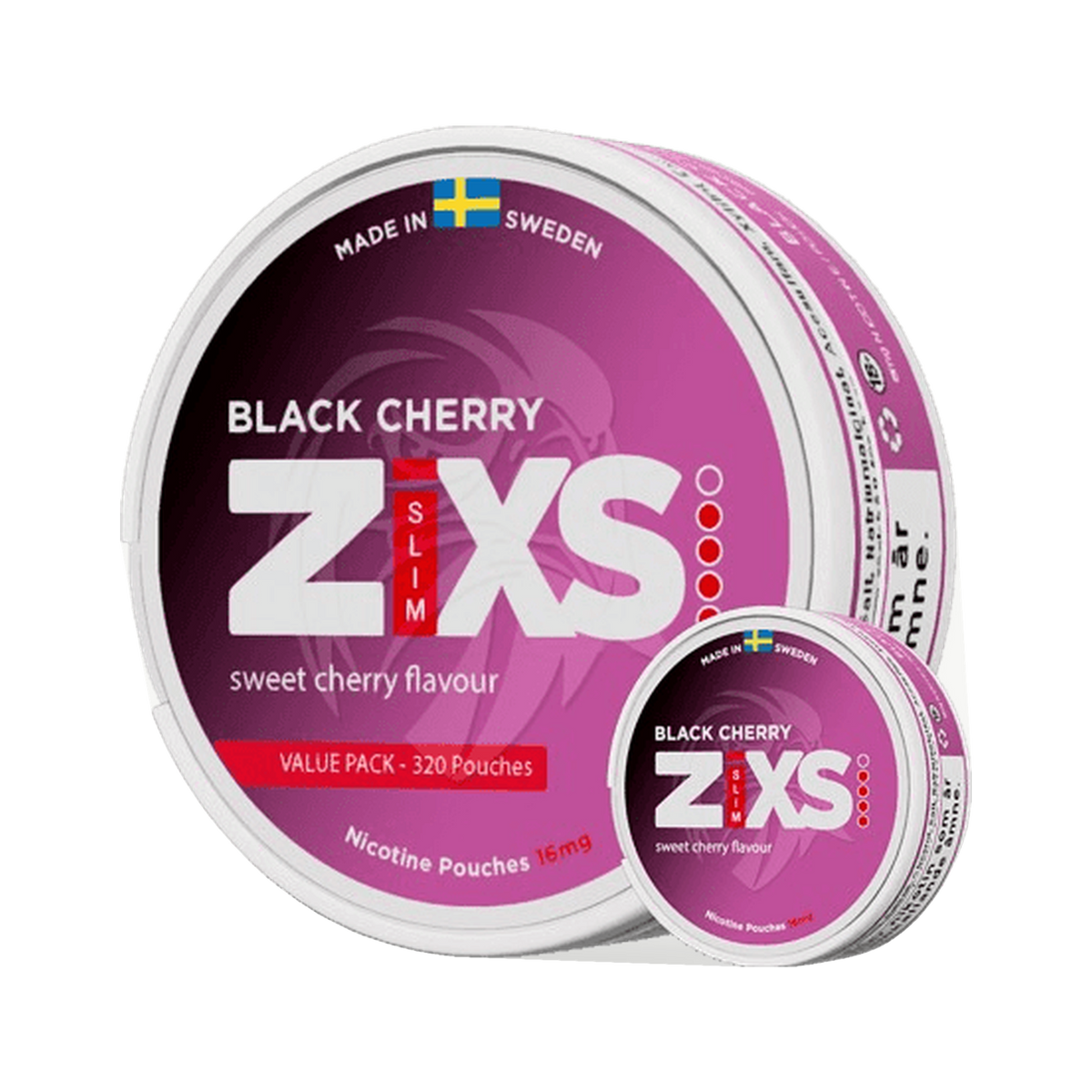 Zixs Black Cherry Jumbo Can can, front