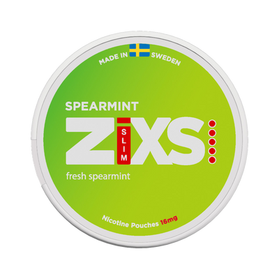 Zixs Spearmint Slim can, front