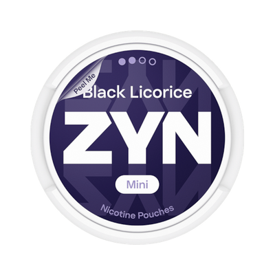 ZYN Black Licorice Mini 3mg (S2) | Bäst före: 27/02/2026 can, front