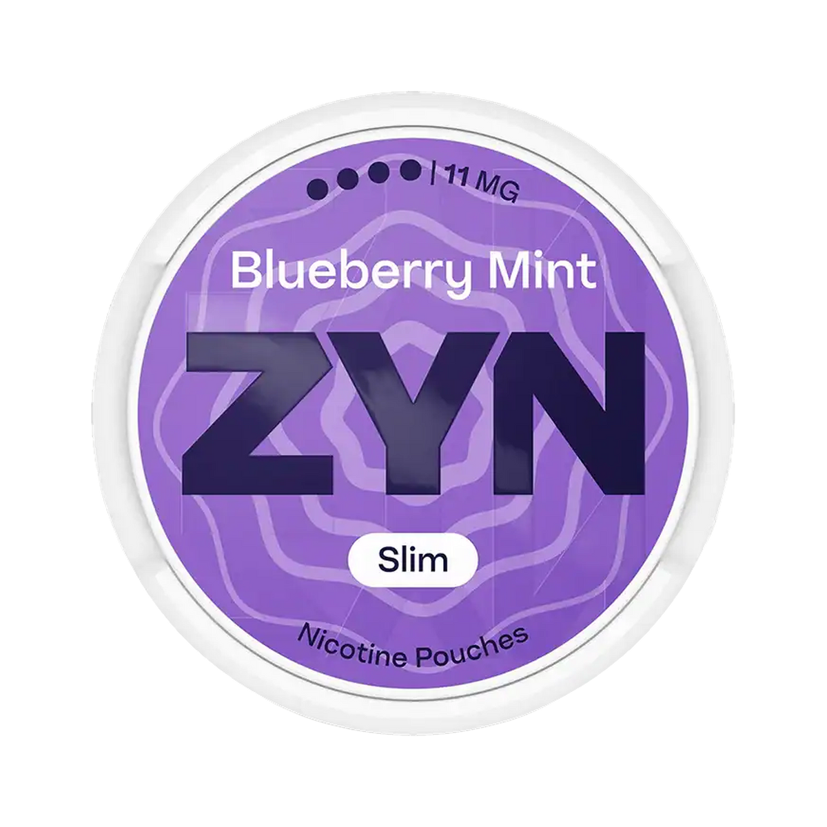 ZYN Blueberry Mint Slim 11mg (S4) can, front
