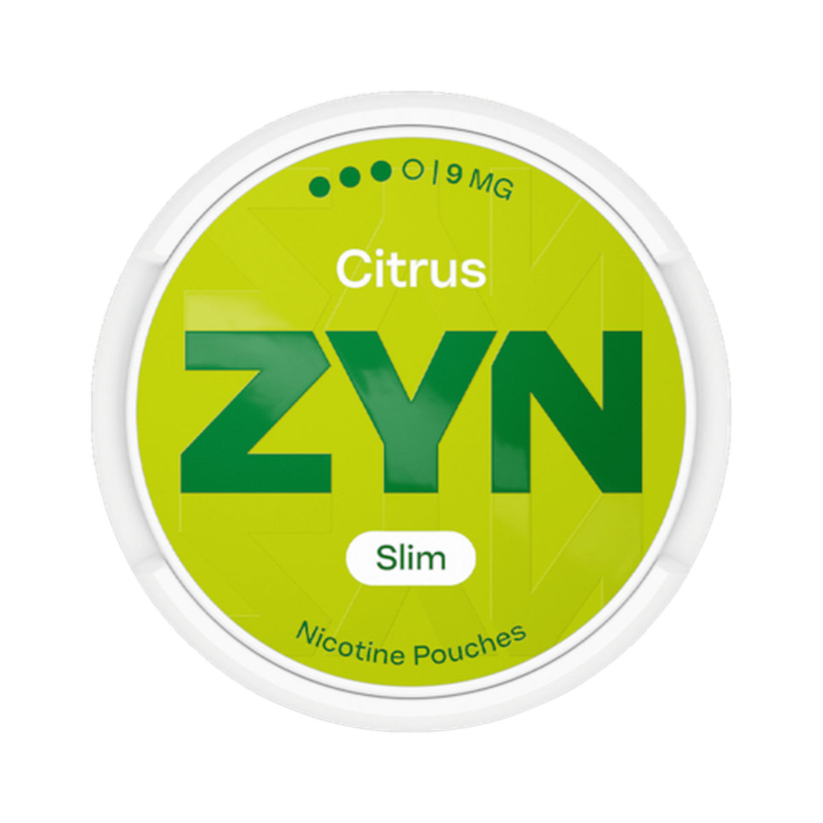 ZYN Citrus Slim 9mg (S3) can, front