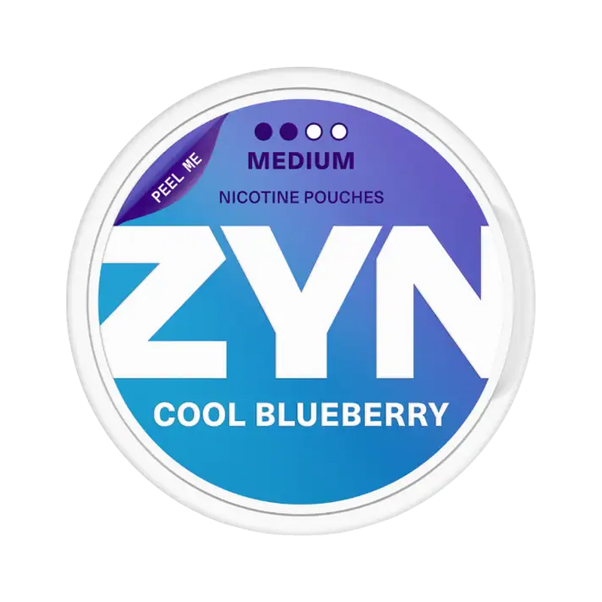 ZYN Cool Blueberry Slim 6mg (S2) can, front