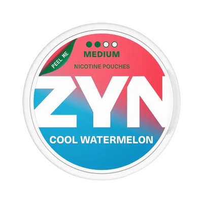 ZYN Cool Watermelon Slim 6mg (S2) can, front