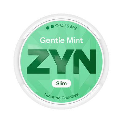 ZYN Gentle Mint Slim 6mg (S2) can, front