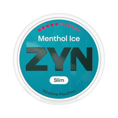 ZYN Menthol Ice Slim 13.5mg (S5) | Bäst före: 12/05/2026 can, front