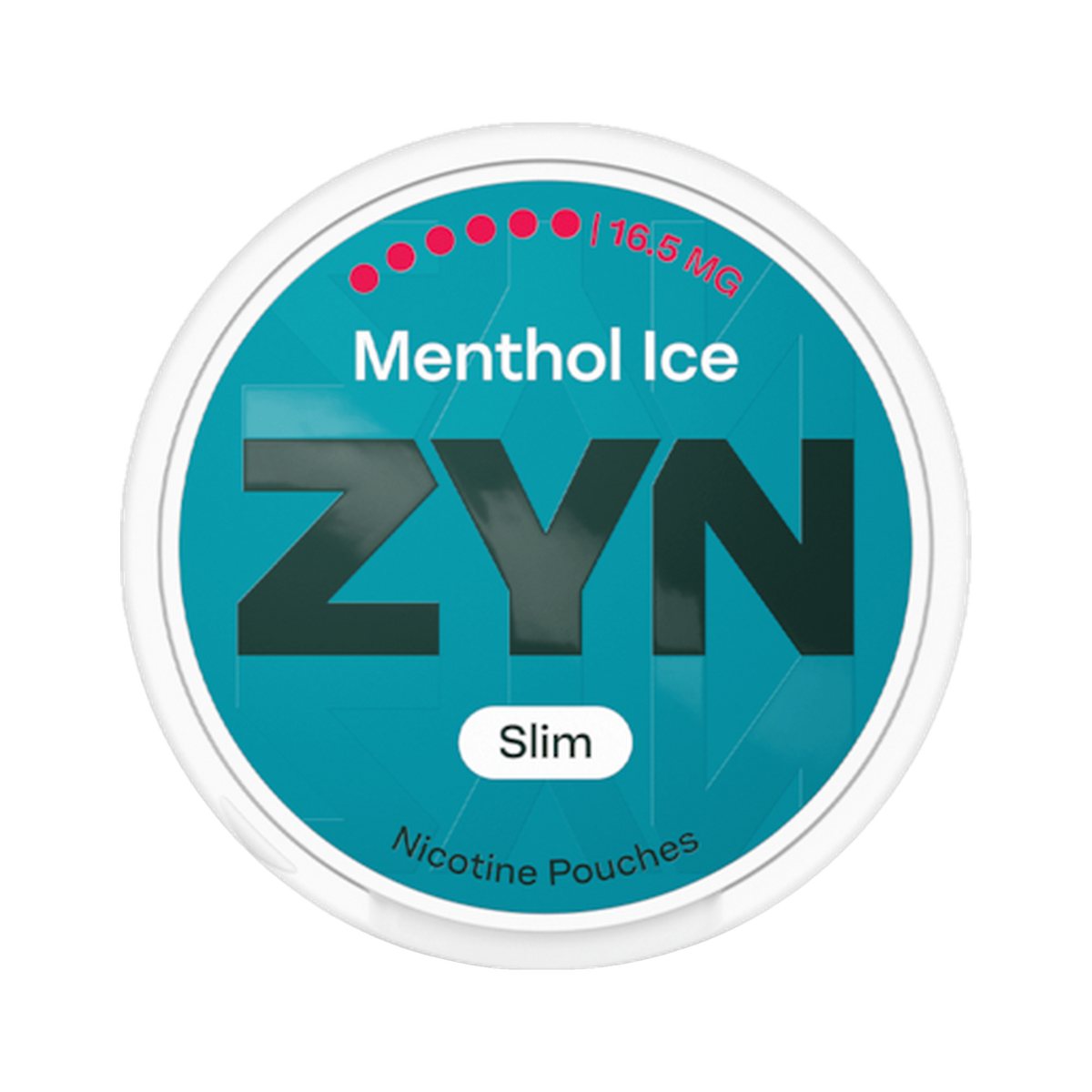 ZYN Menthol Ice Slim 16.5mg (S6) can, front
