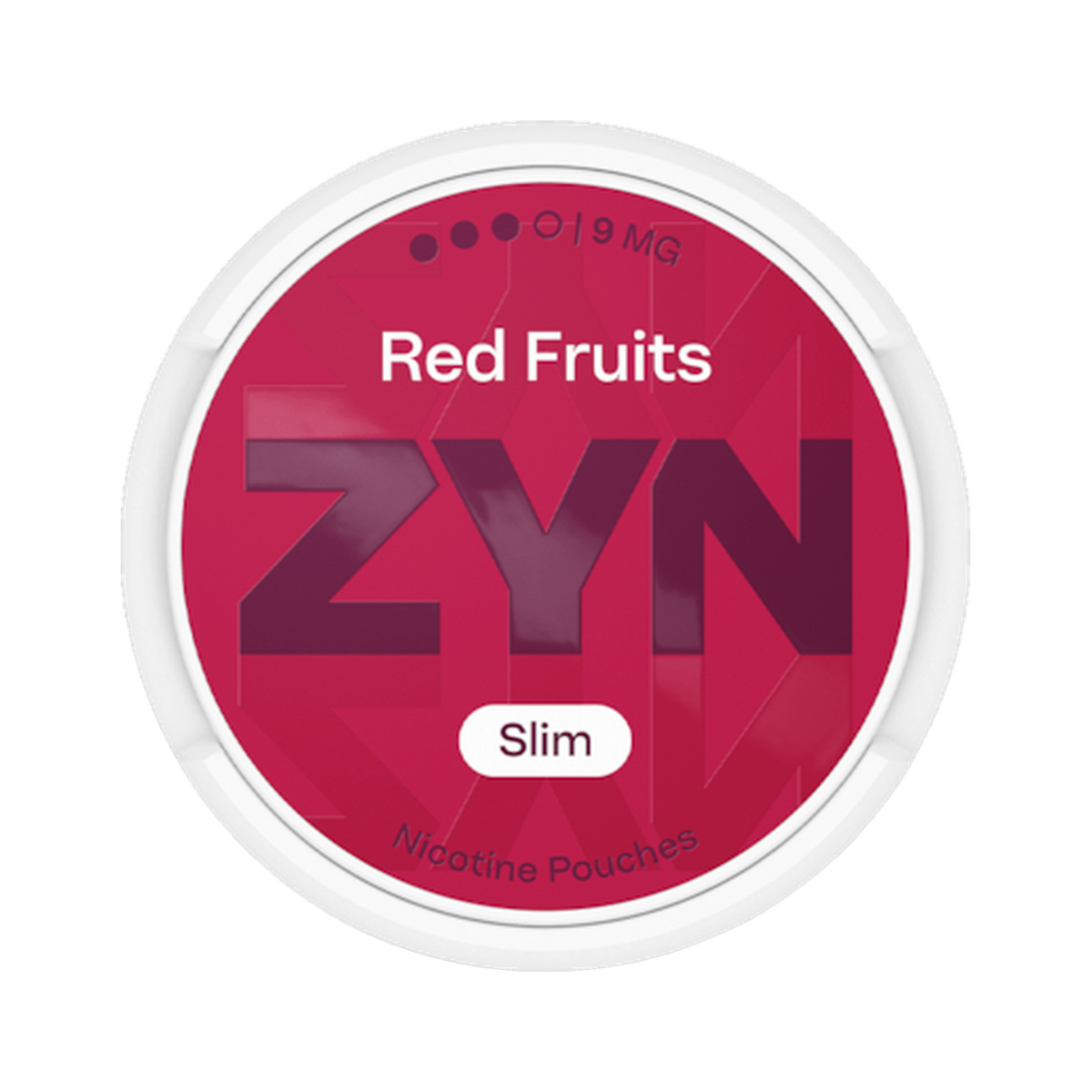 ZYN Red Fruits Slim 9mg (S3) can, front