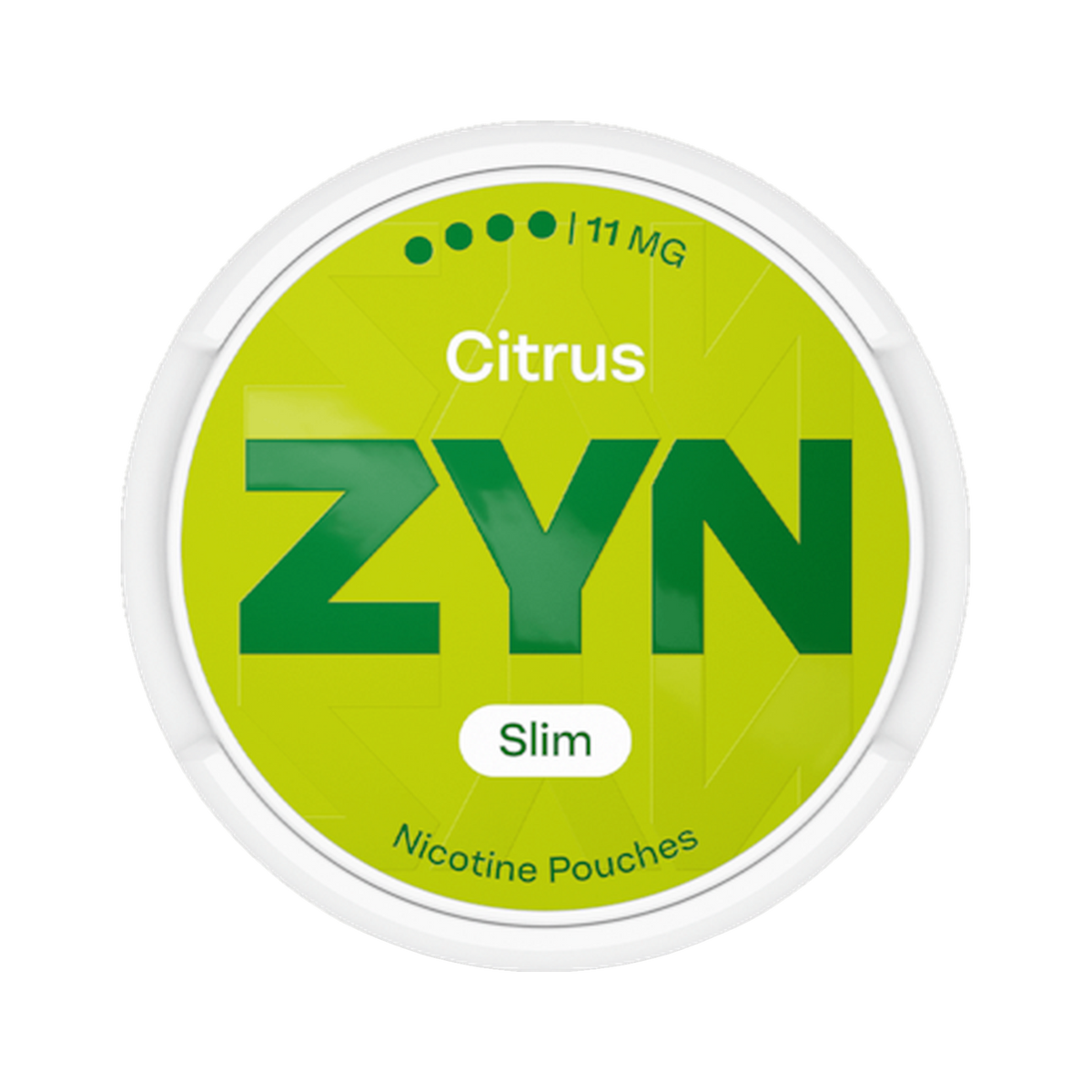 ZYN Citrus Slim 11mg (S4) can, front