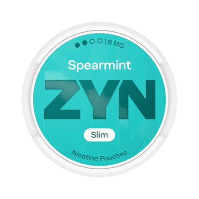 ZYN Spearmint Slim 6mg (S2) can, front
