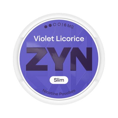 ZYN Violet Licorice Slim 6mg (S2) | Bäst före: 01/09/2026 can, front