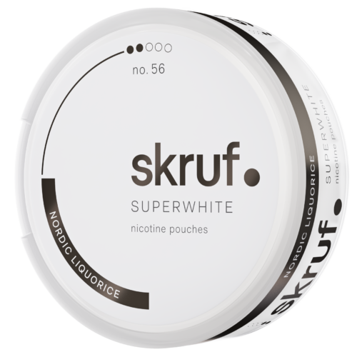 Skruf Super White Nordic Liquorice no56