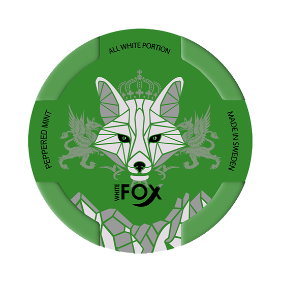 White Fox Peppered Mint 1 white fox peppered mint slim all white portion